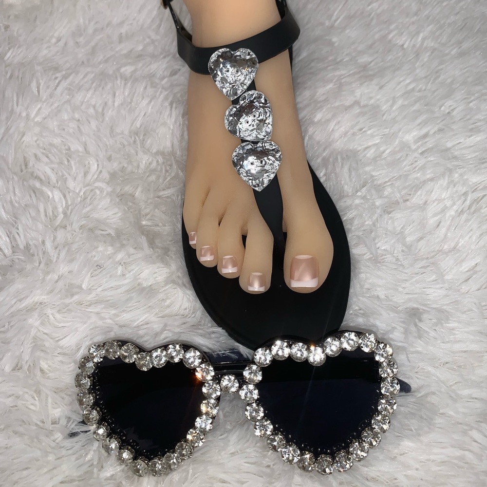 Rhinestone sandals
